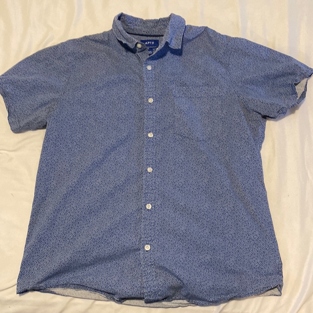Apt. 9 Large Slim Fit Casual Button Up